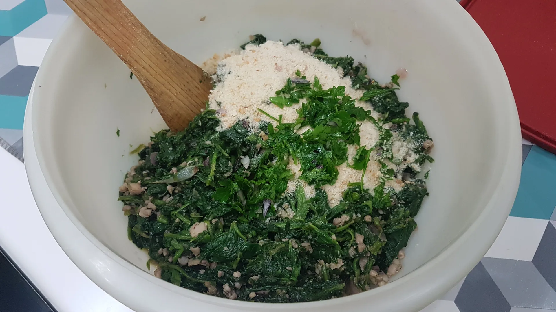 Calamari ripieni con spinaci