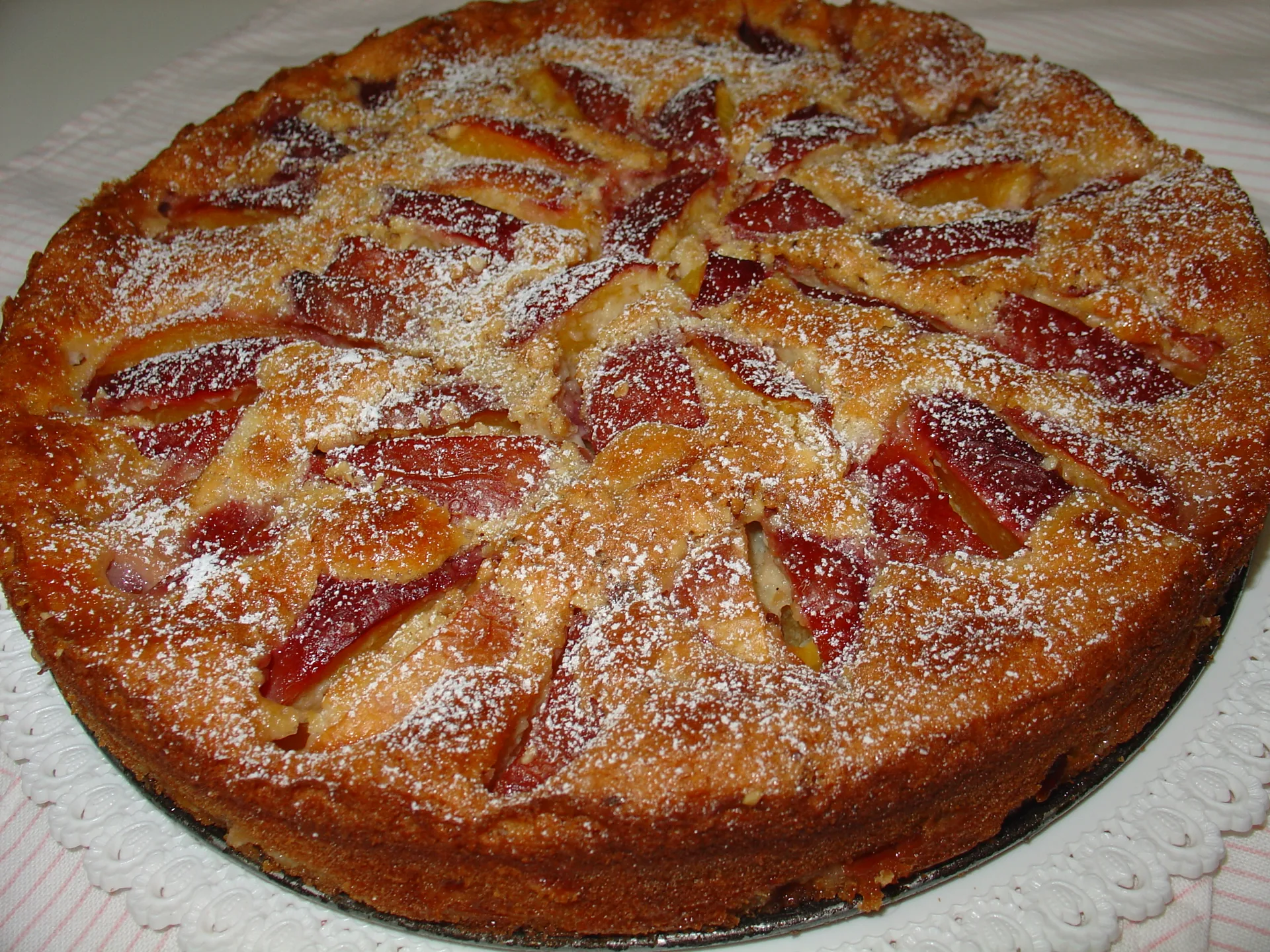 Clafoutis con pesche