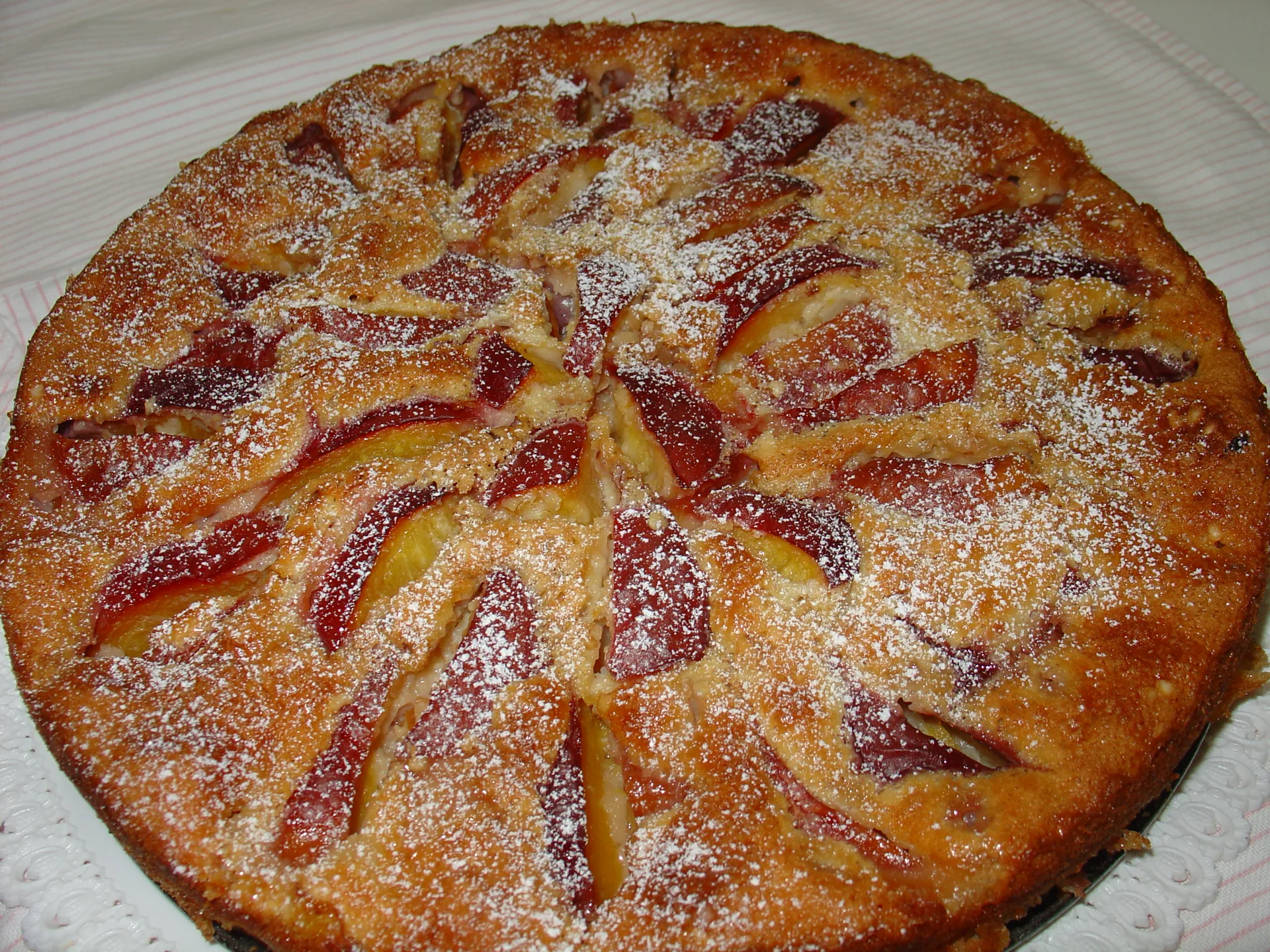 Clafoutis con pesche
