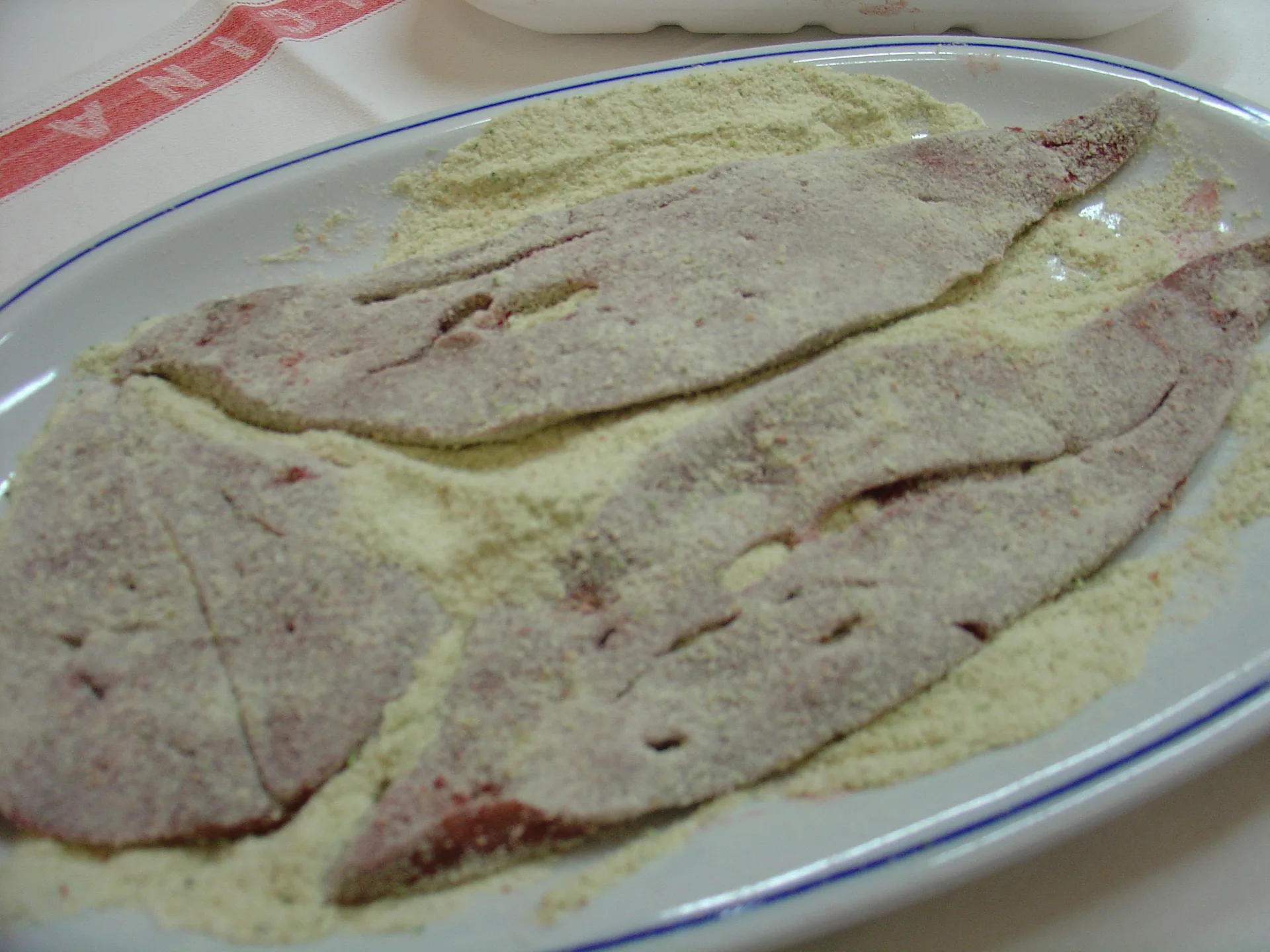 Fegato panato con cipolle