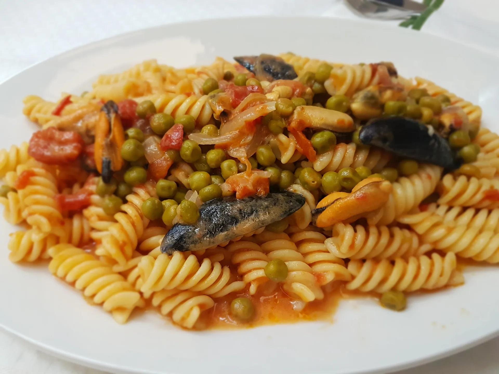 Fusilli armonia ( con cozze e piselli )