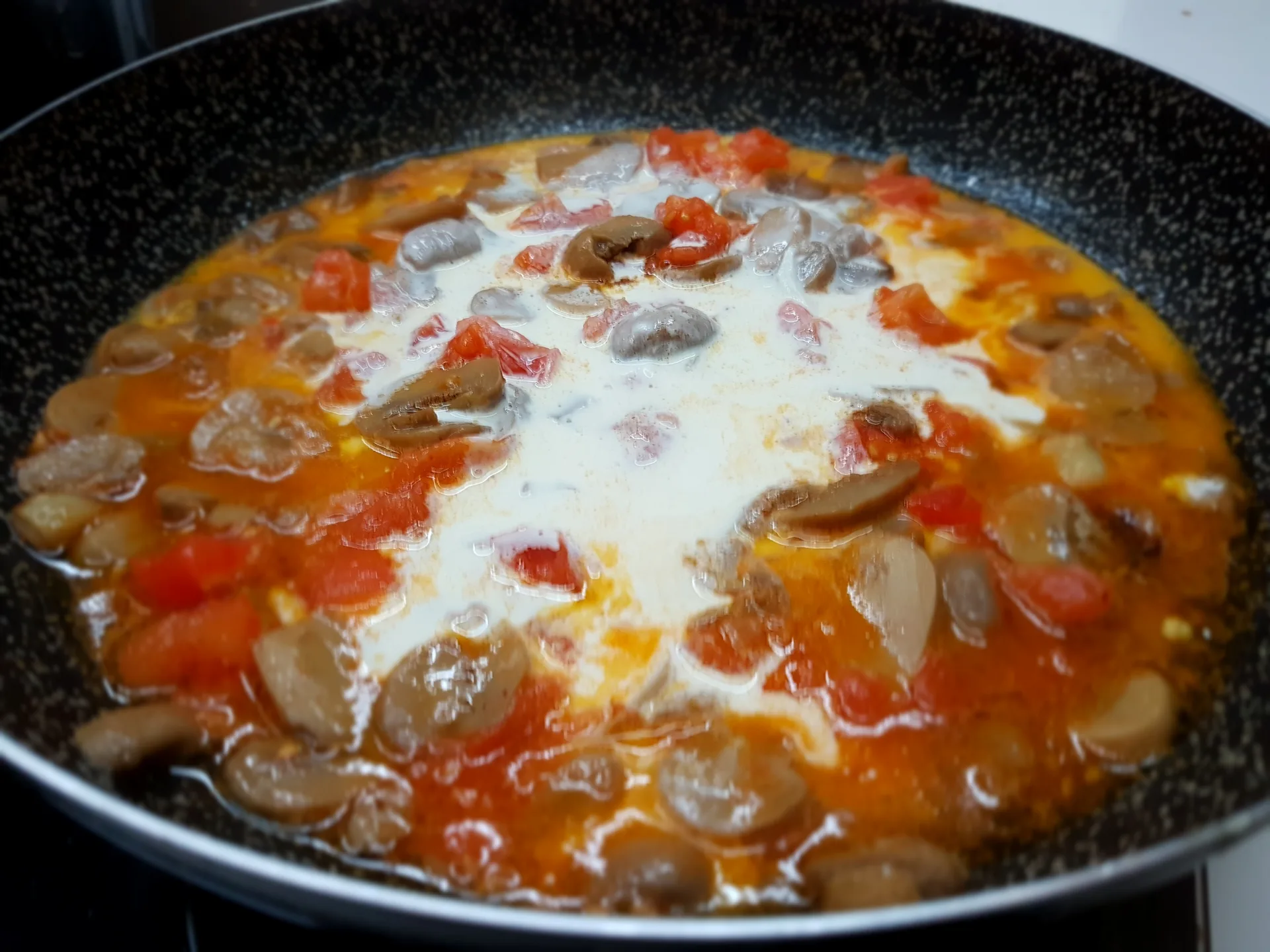 Fusilli con funghi alla birra