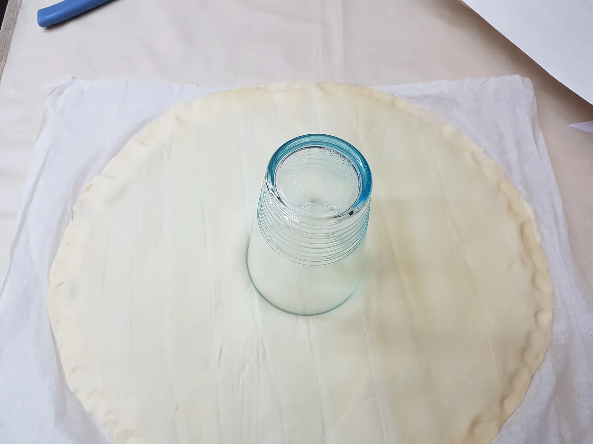 Girasole di pasta sfoglia con nutella