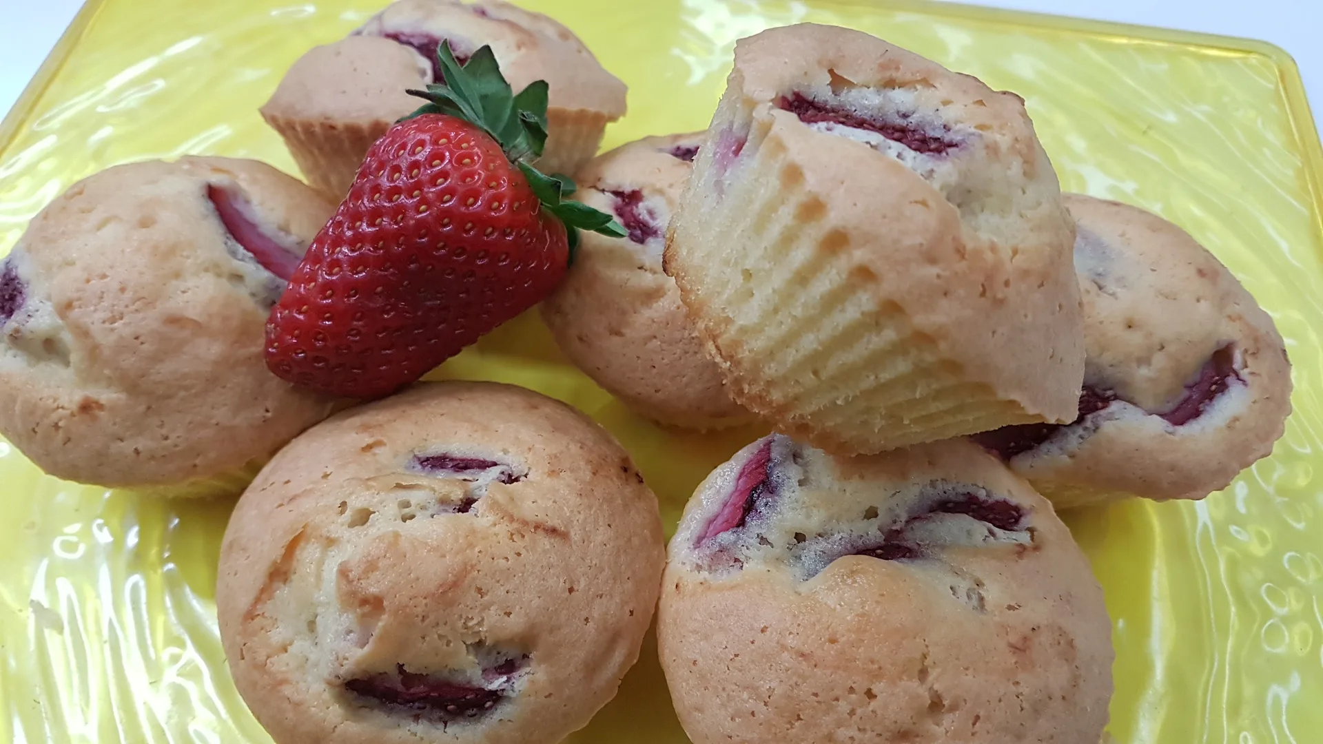 Muffin con fragole