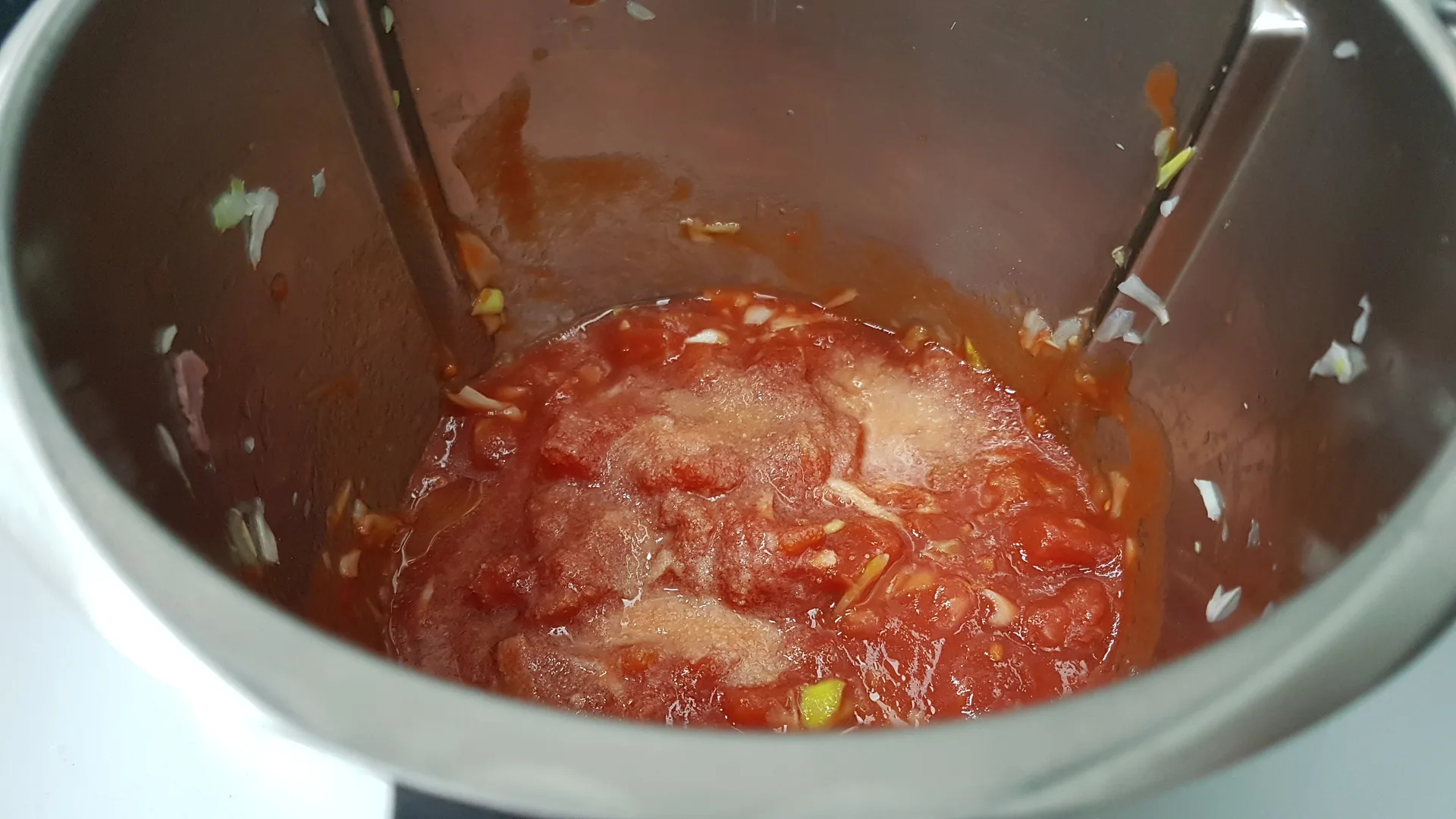 Pasta risottata Bimby con piselli e speck