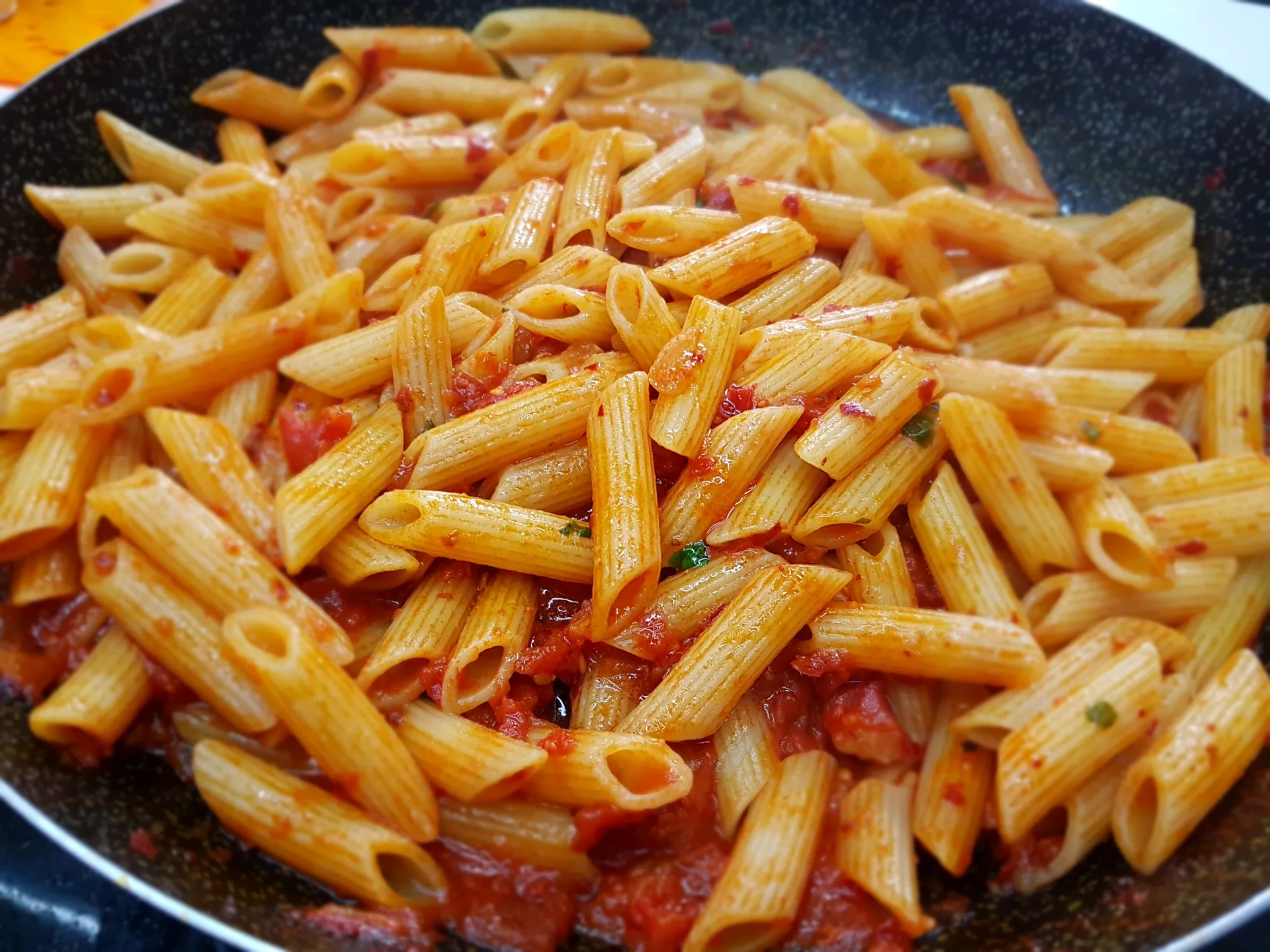 Penne al rosso con la 'nduja