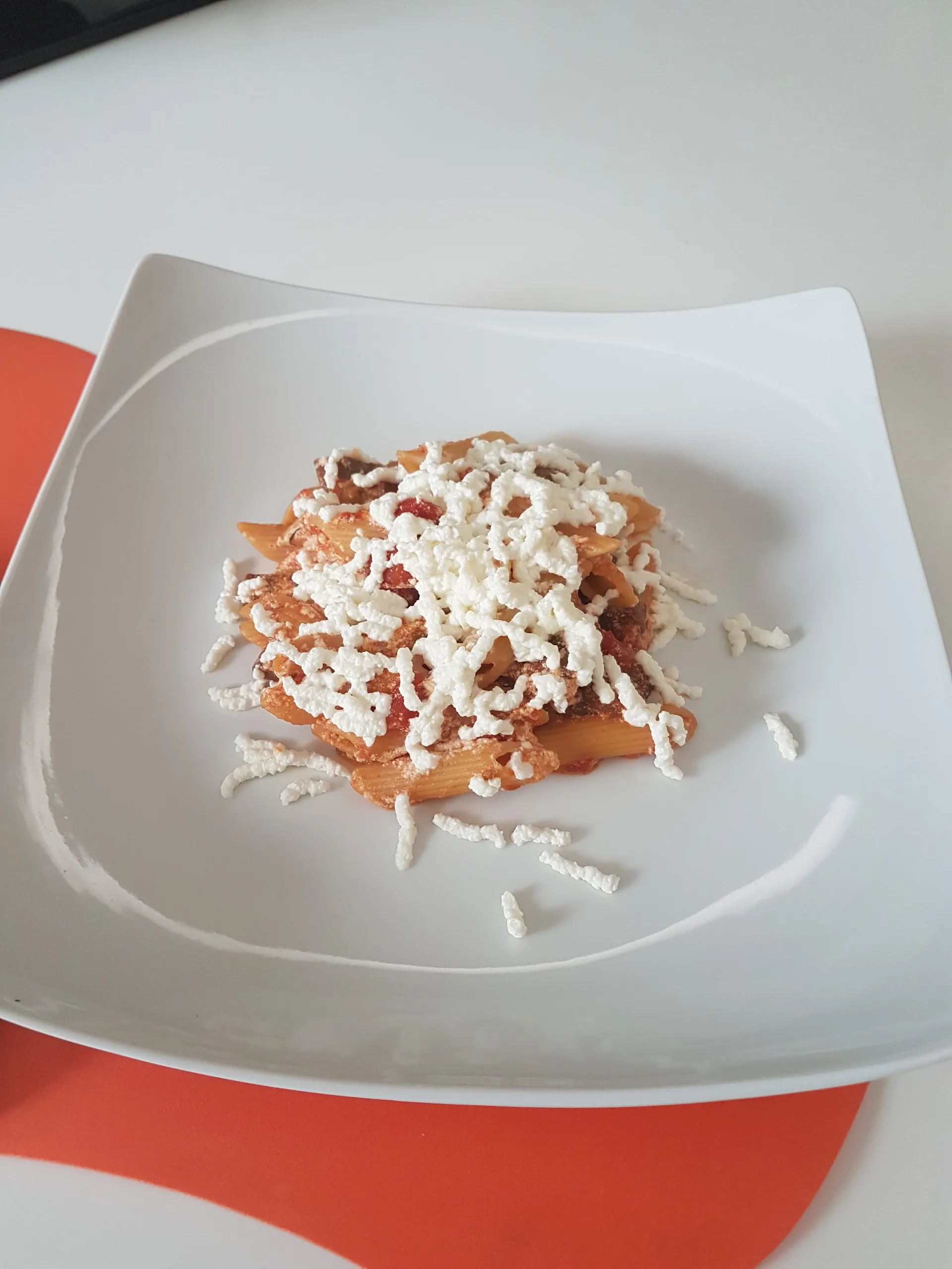 Penne alla Norma con ricotta fresca
