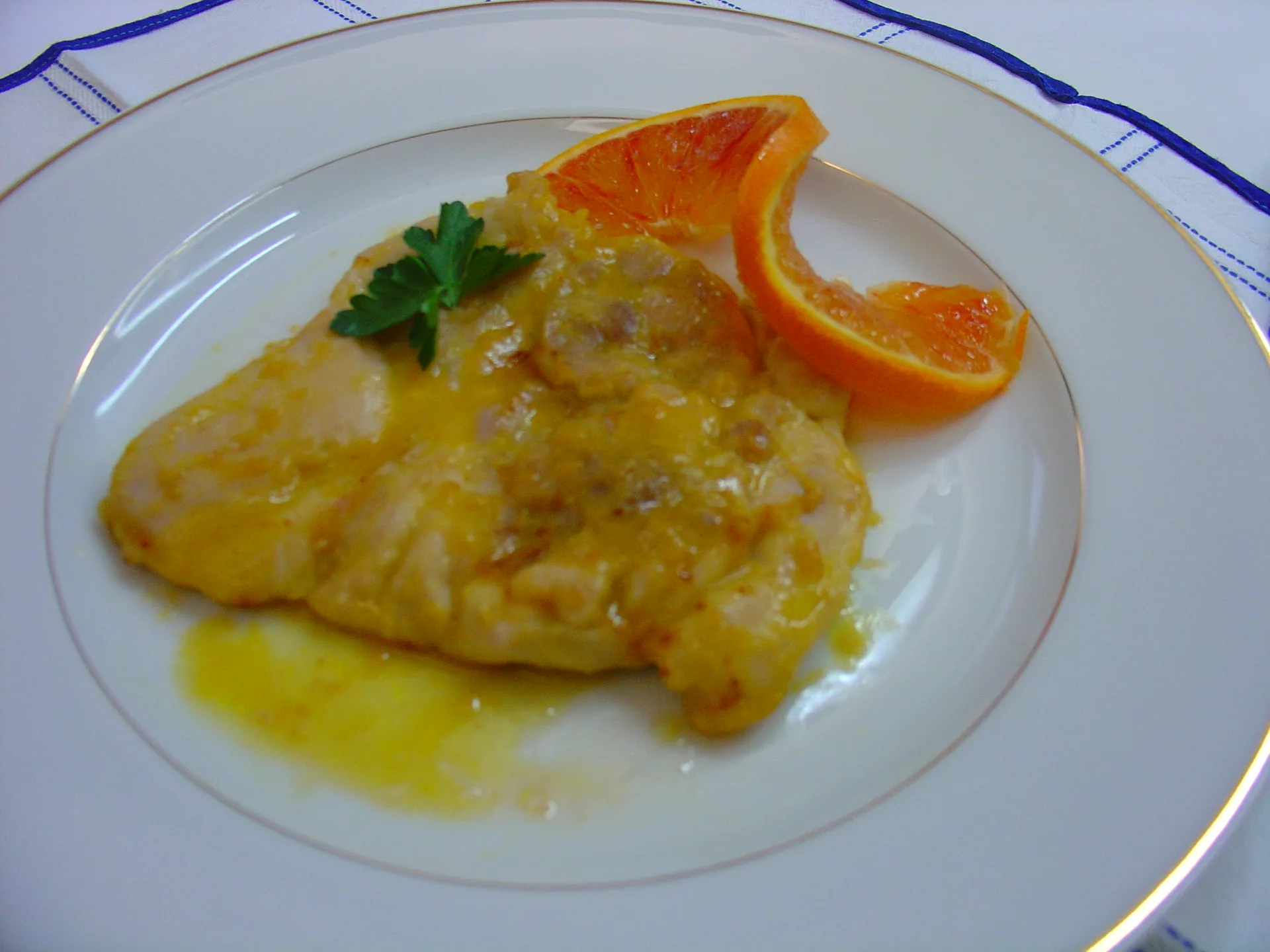 Sovracosce di pollo all'arancia