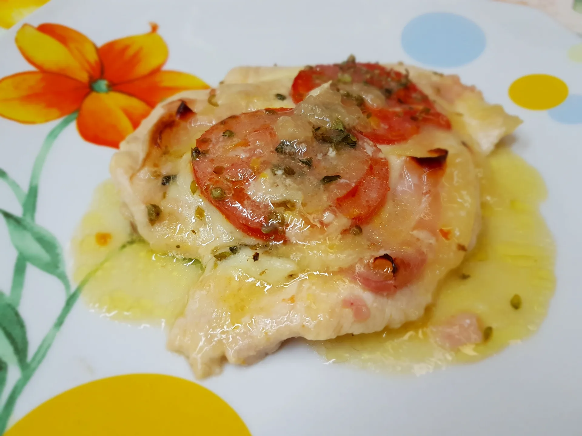Petto di pollo marinato e farcito
