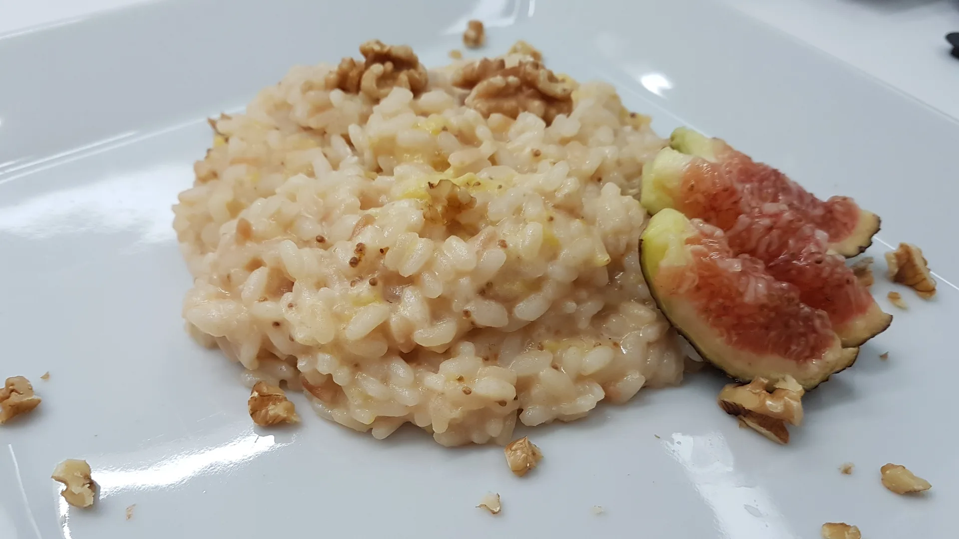 Risotto con fioroni e noci