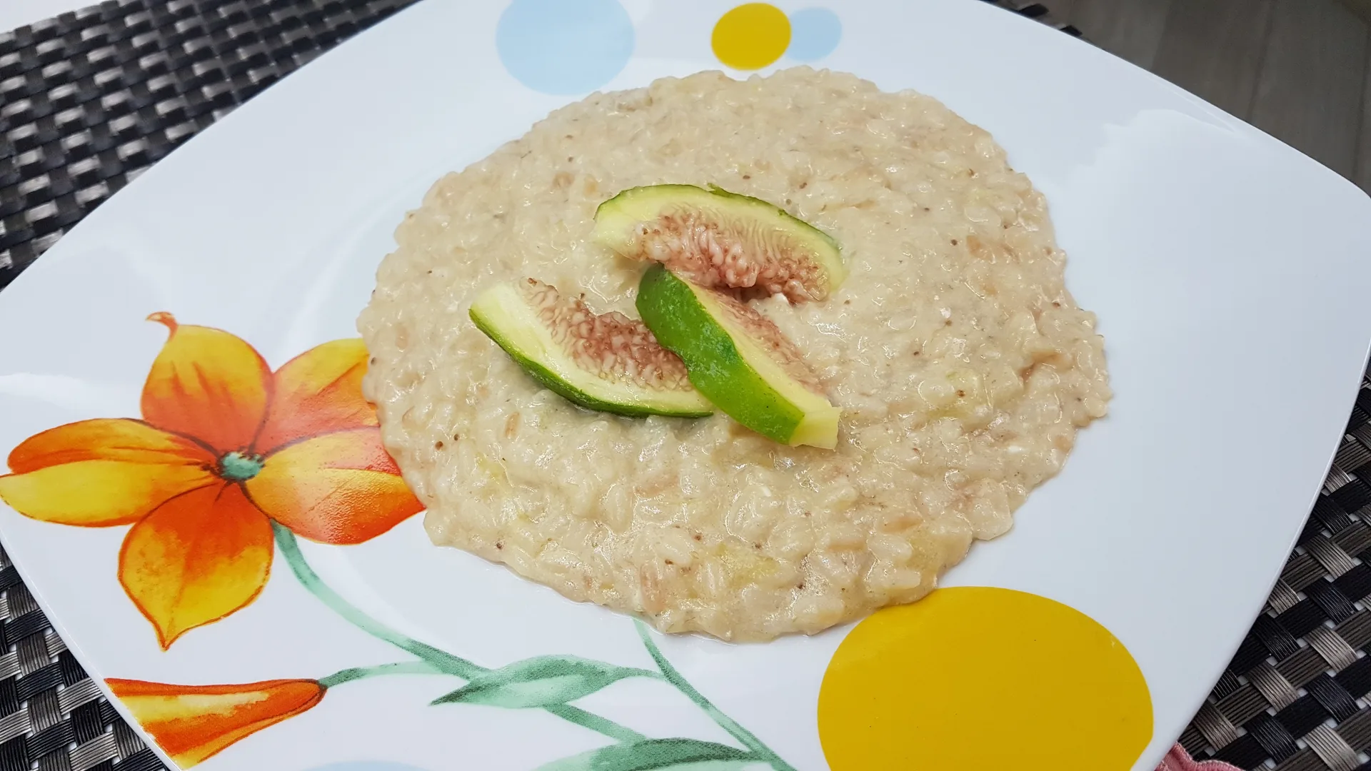 Risotto di fichi\ fioroni con fonduta