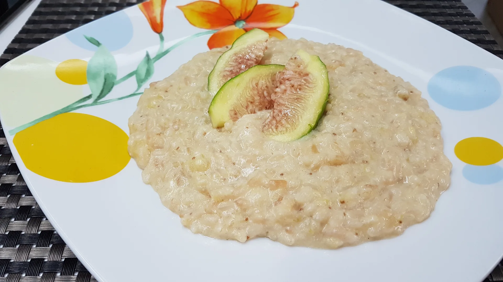 Risotto di fichi\ fioroni con fonduta