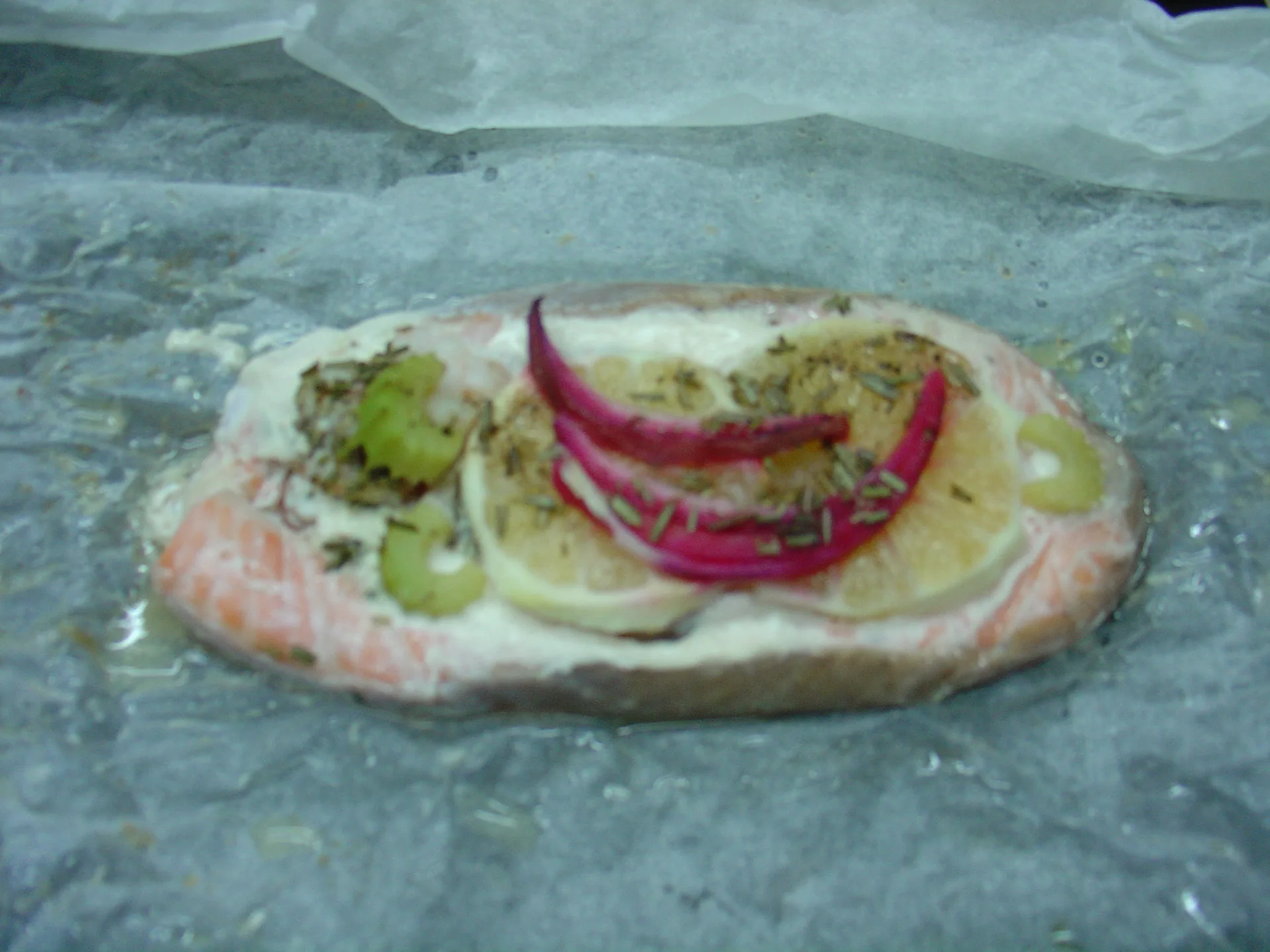 Salmone in cartoccio