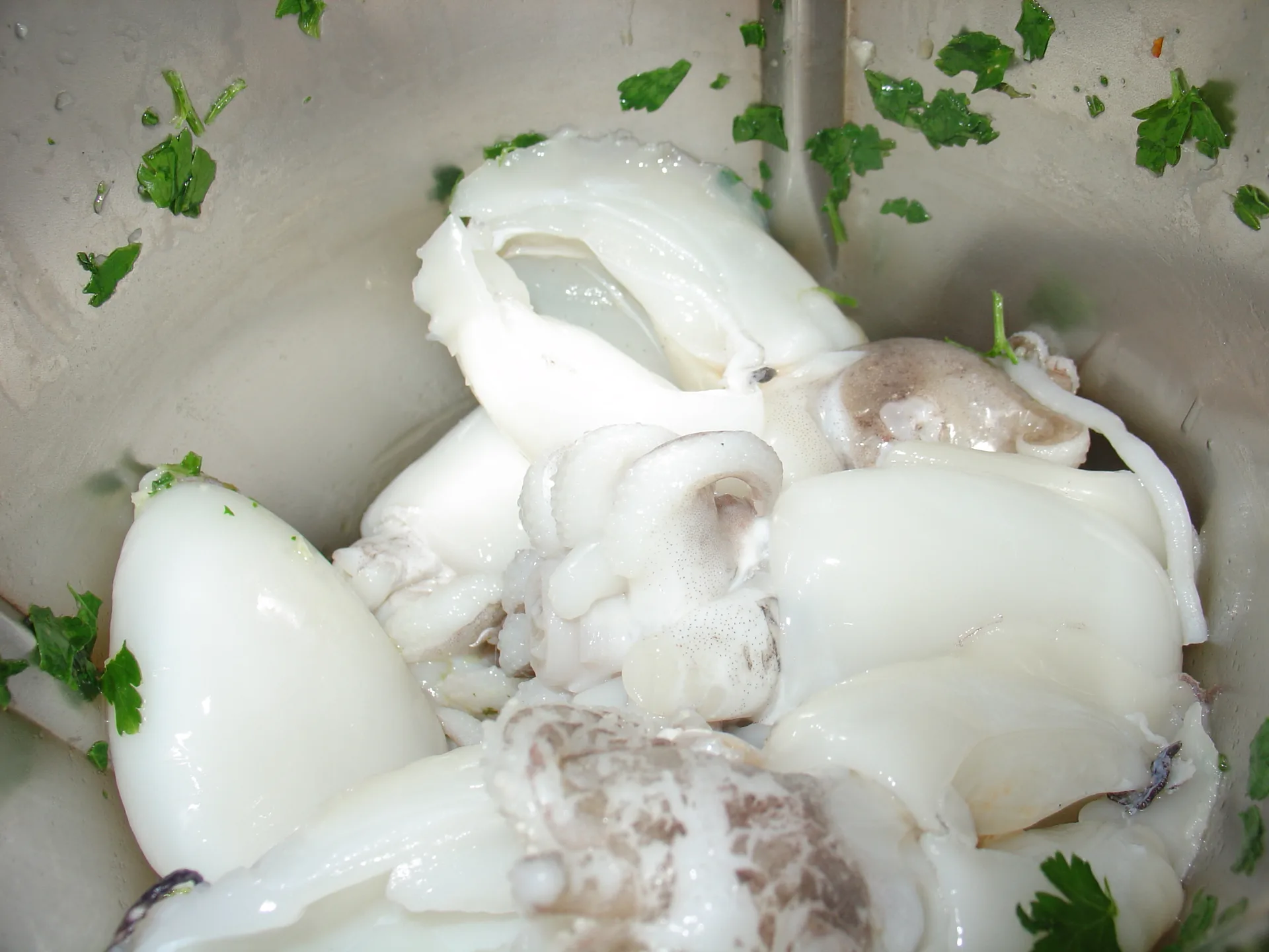 Seppioline con piselli Bimby