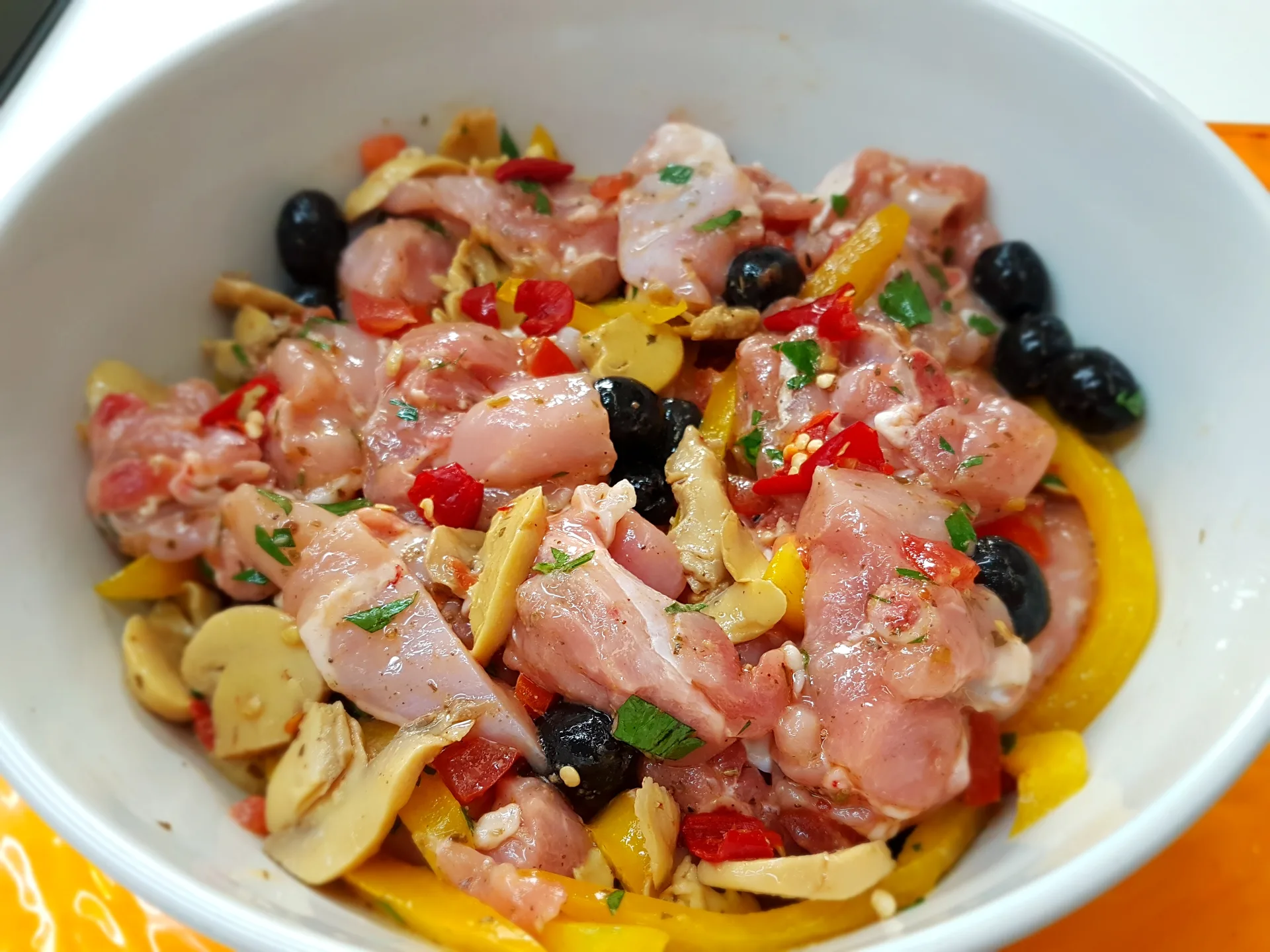 Spezzatino di pollo alla diavola Bimby