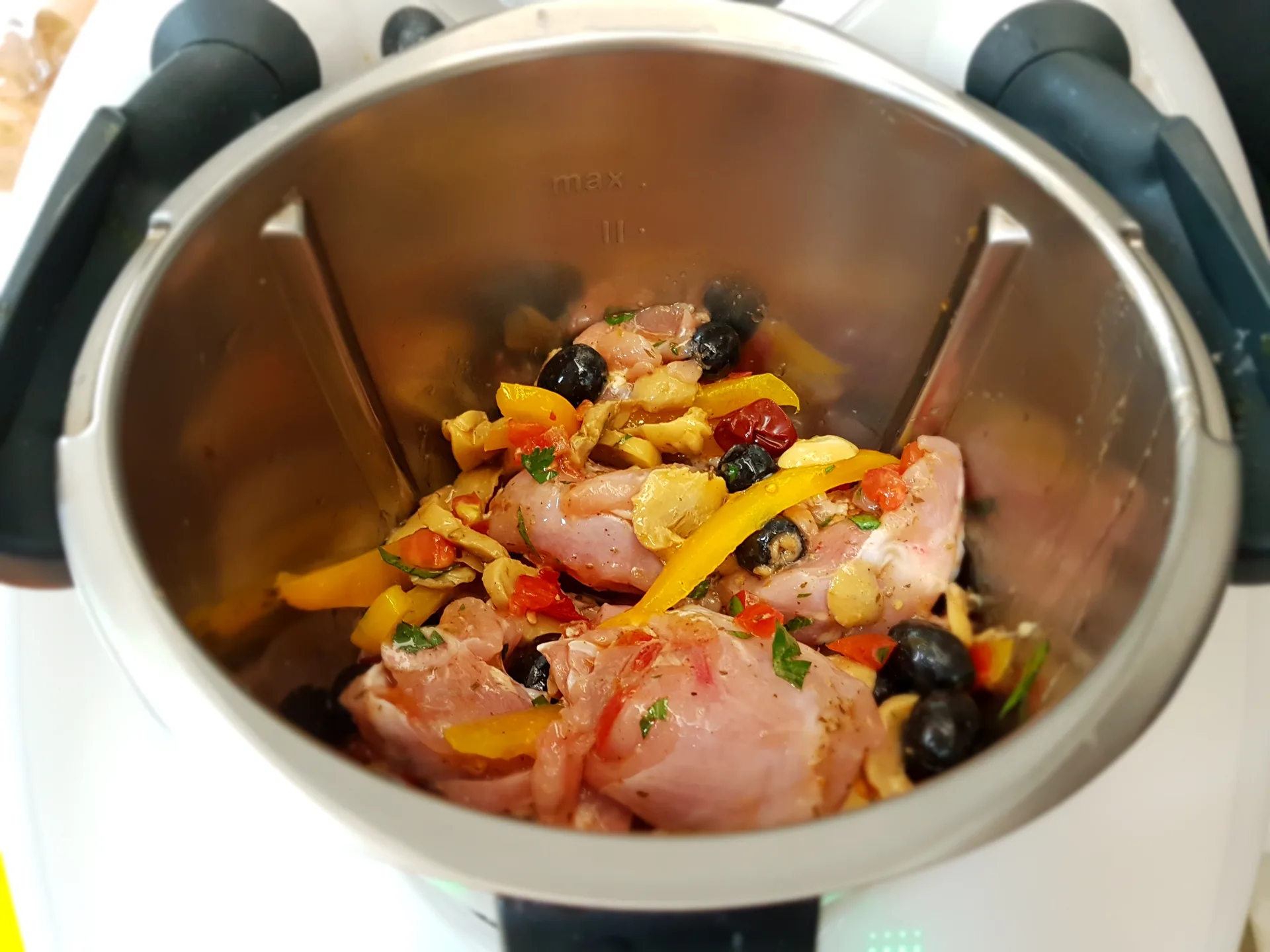 Spezzatino di pollo alla diavola Bimby