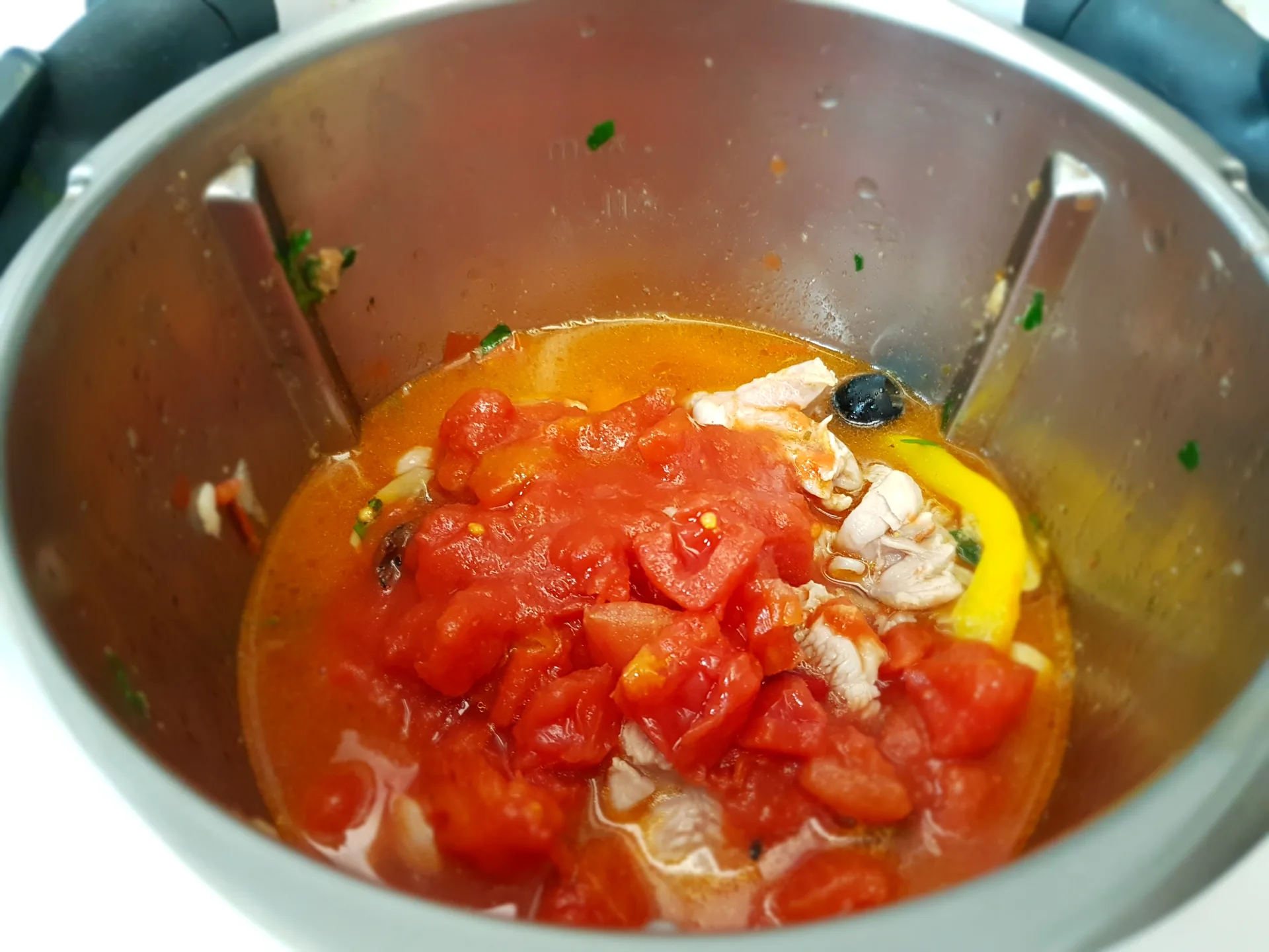 Spezzatino di pollo alla diavola Bimby