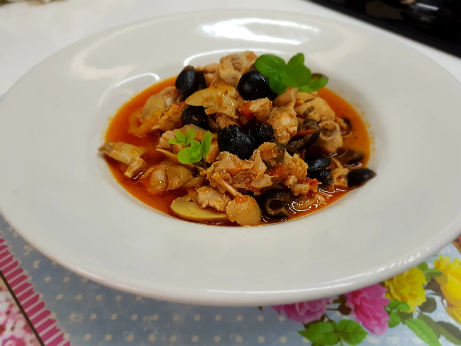 Spezzatino di pollo alla diavola Bimby