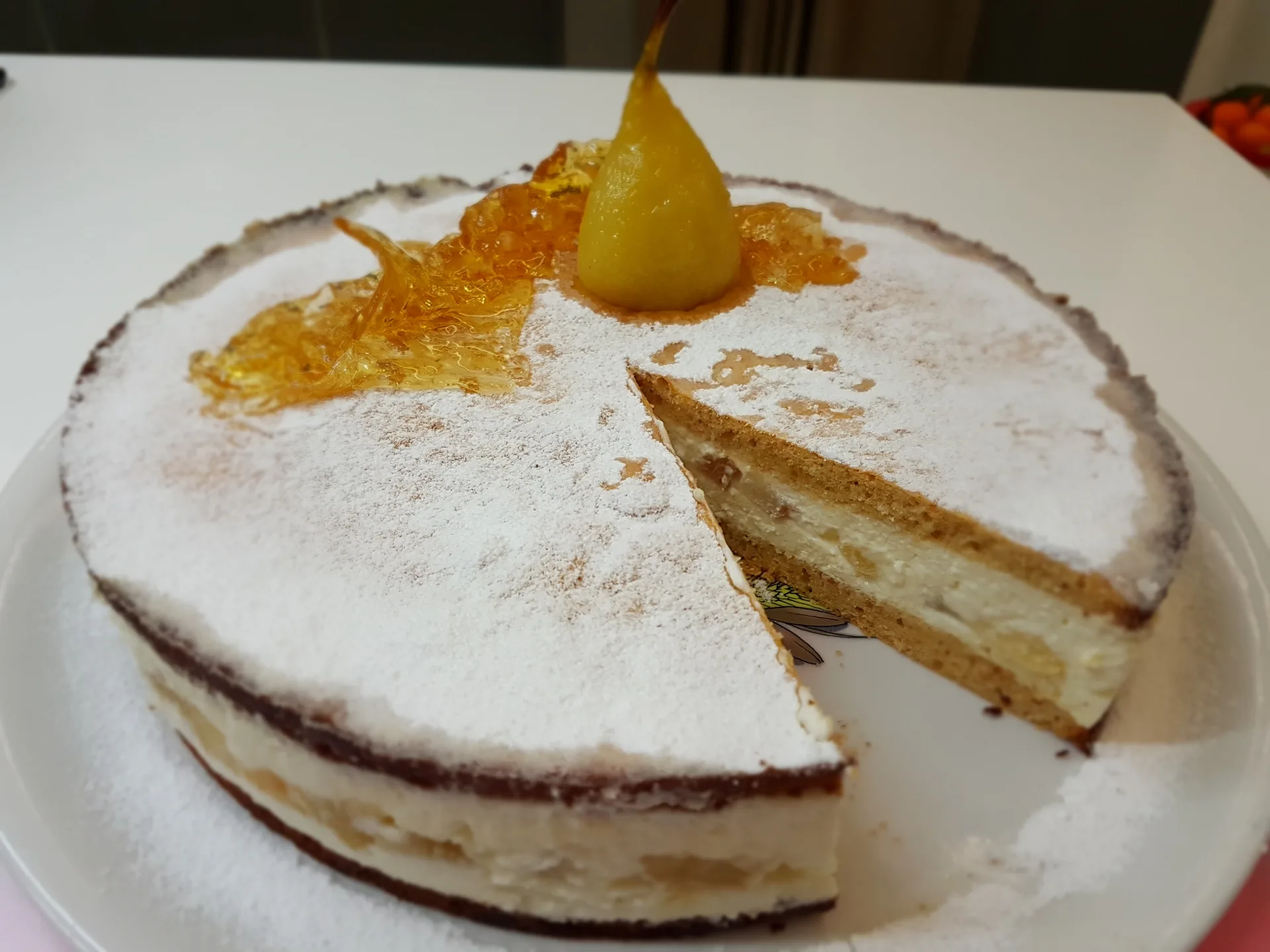 Torta ricotta e pere Amalfitana