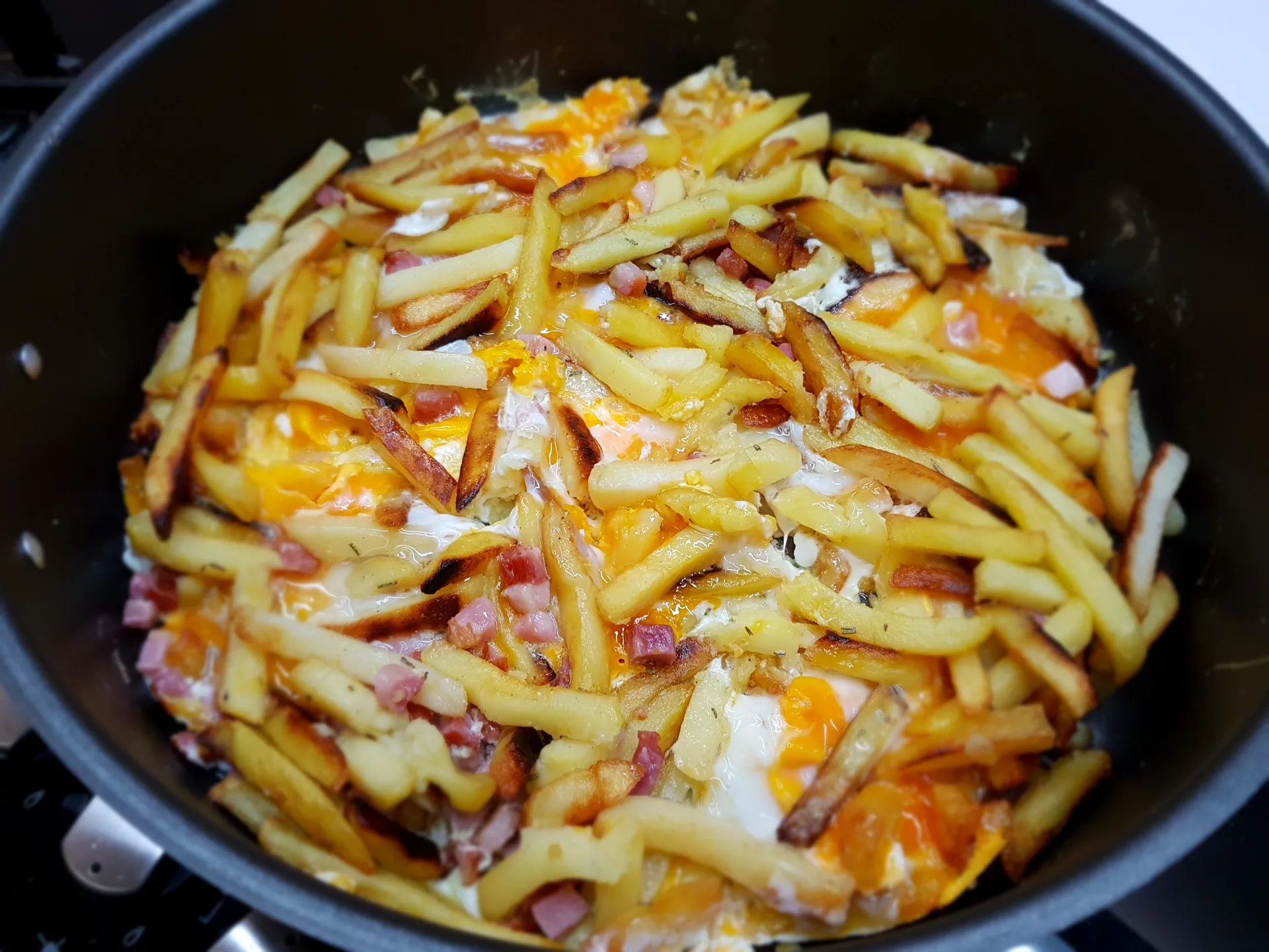 Uova strapazzate con patate