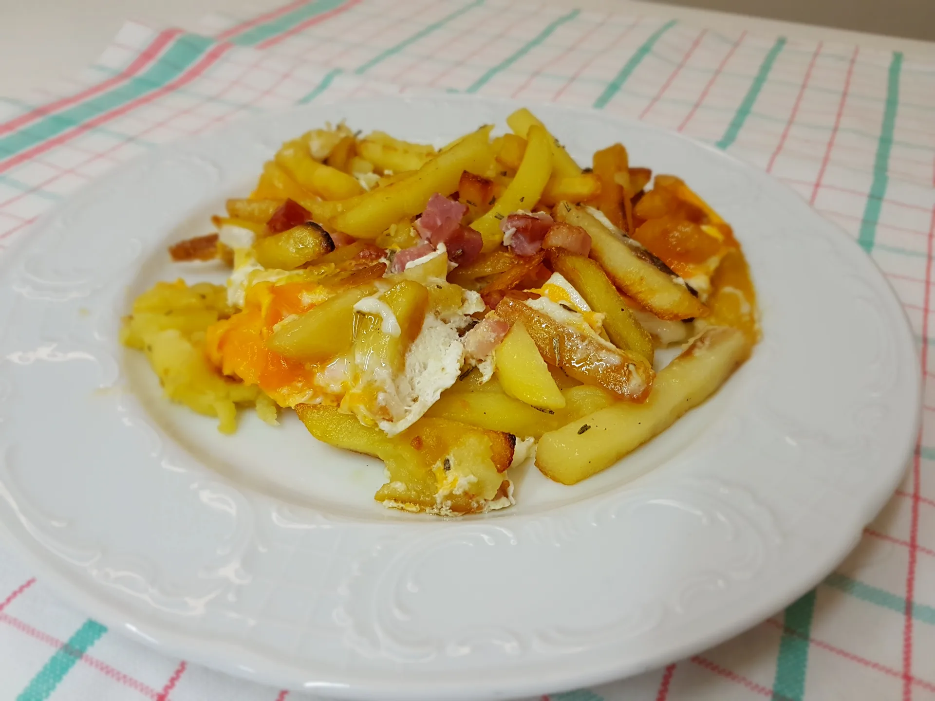 Uova strapazzate con patate